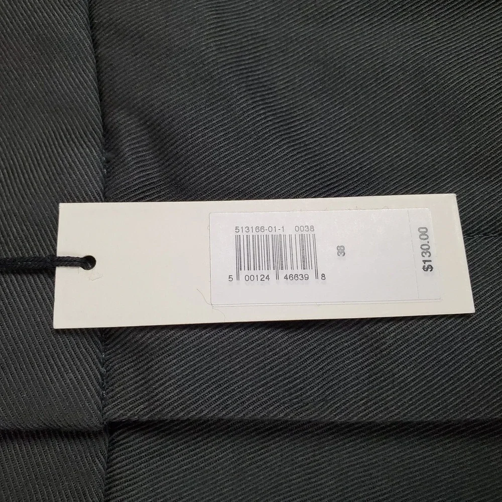 Banana Republic Mens Pant 38 Gray Cotton Slash Pockets Zip Fly Straight Slim Fit